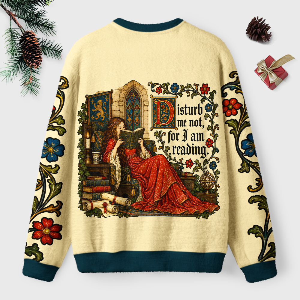 Pagewings Funny Bookish Unisex Ugly Light Knit Sweatshirt