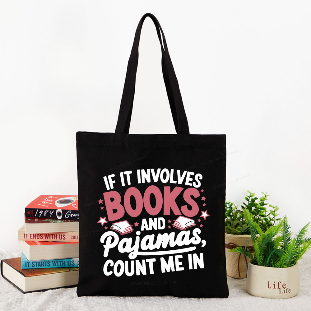 Pagewing Lover Funny Book Reading Tote Bag