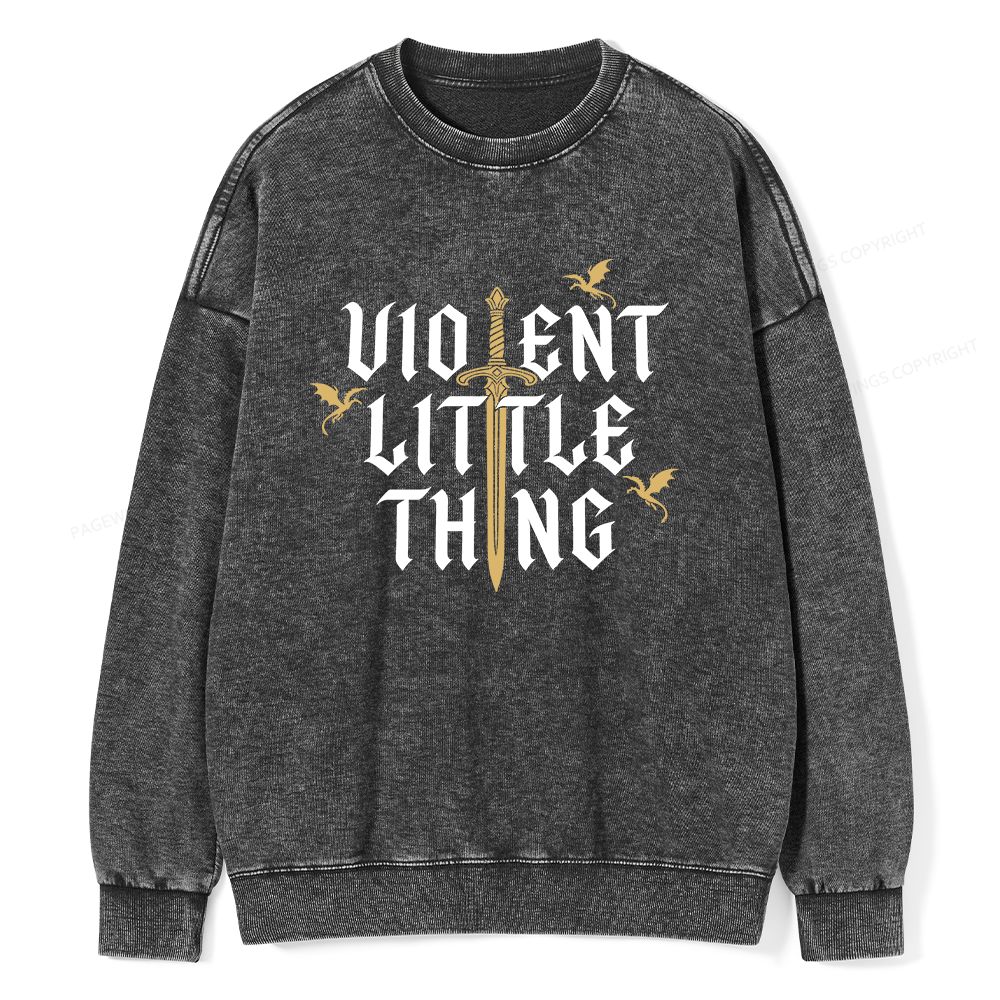 Pagewings Fantasy Reader Unisex Washed Sweatshirt