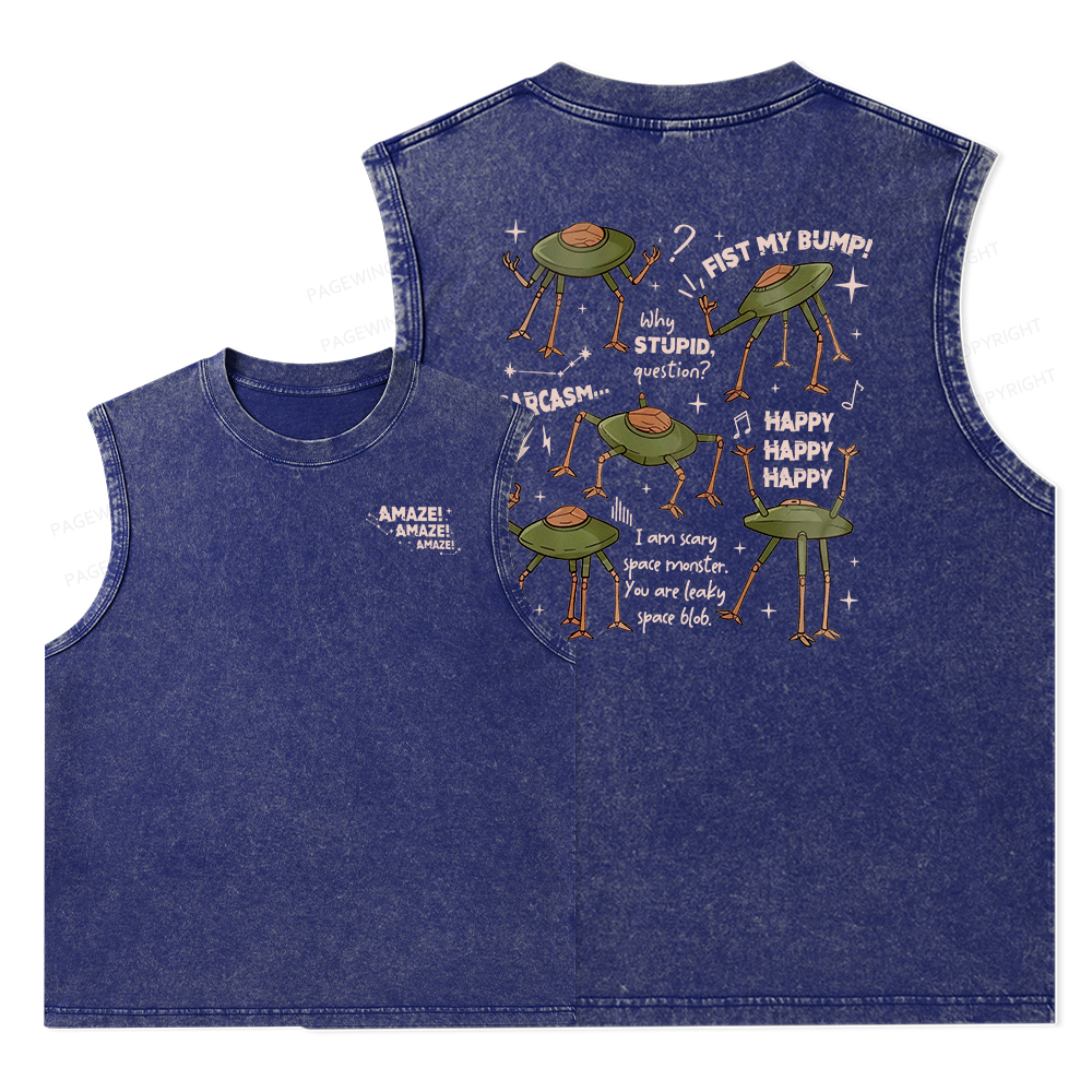Pagewings Fantasy Bookish Rocky Amaze Unisex Washed Tank Top