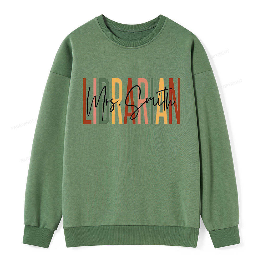Pagewing Personalized Librarian Unisex Classic Sweatshirt