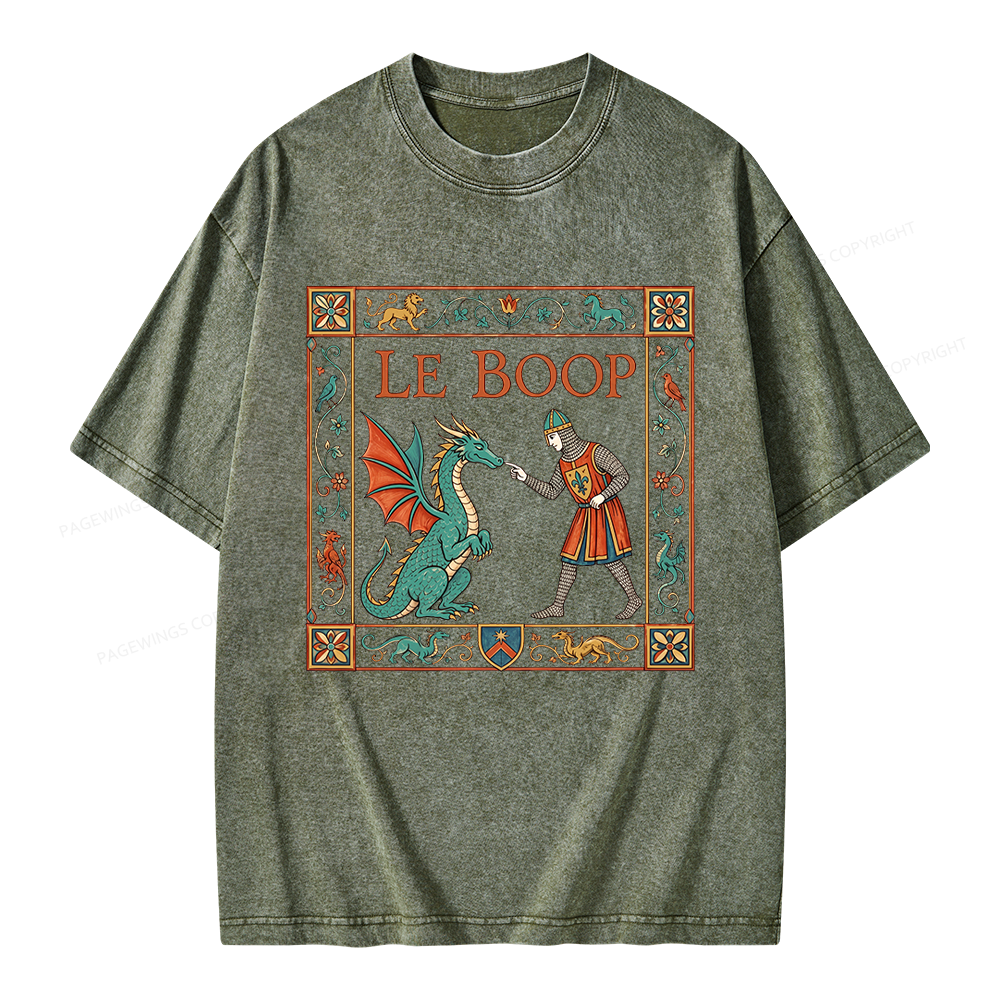 Pagewings Le Boop Unisex Washed T-shirt