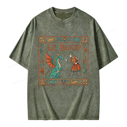 Pagewings Le Boop Unisex Washed T-shirt