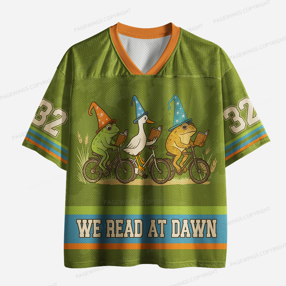 Pagewings We Read At Dawn Unisex Mesh Jersey