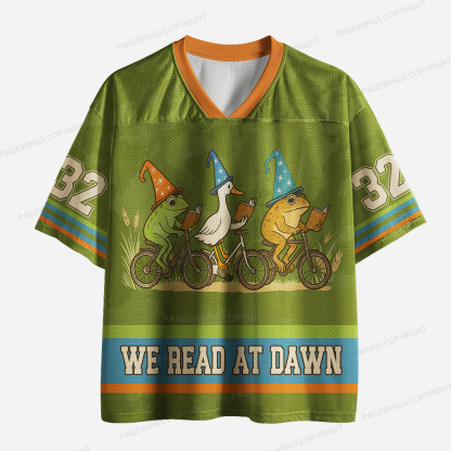 Pagewings We Read At Dawn Unisex Mesh Jersey
