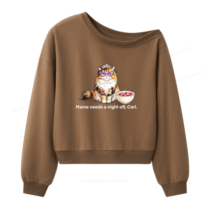 Pagewings Sci Fi Bookish Women Off Shoulder Sweatshirt