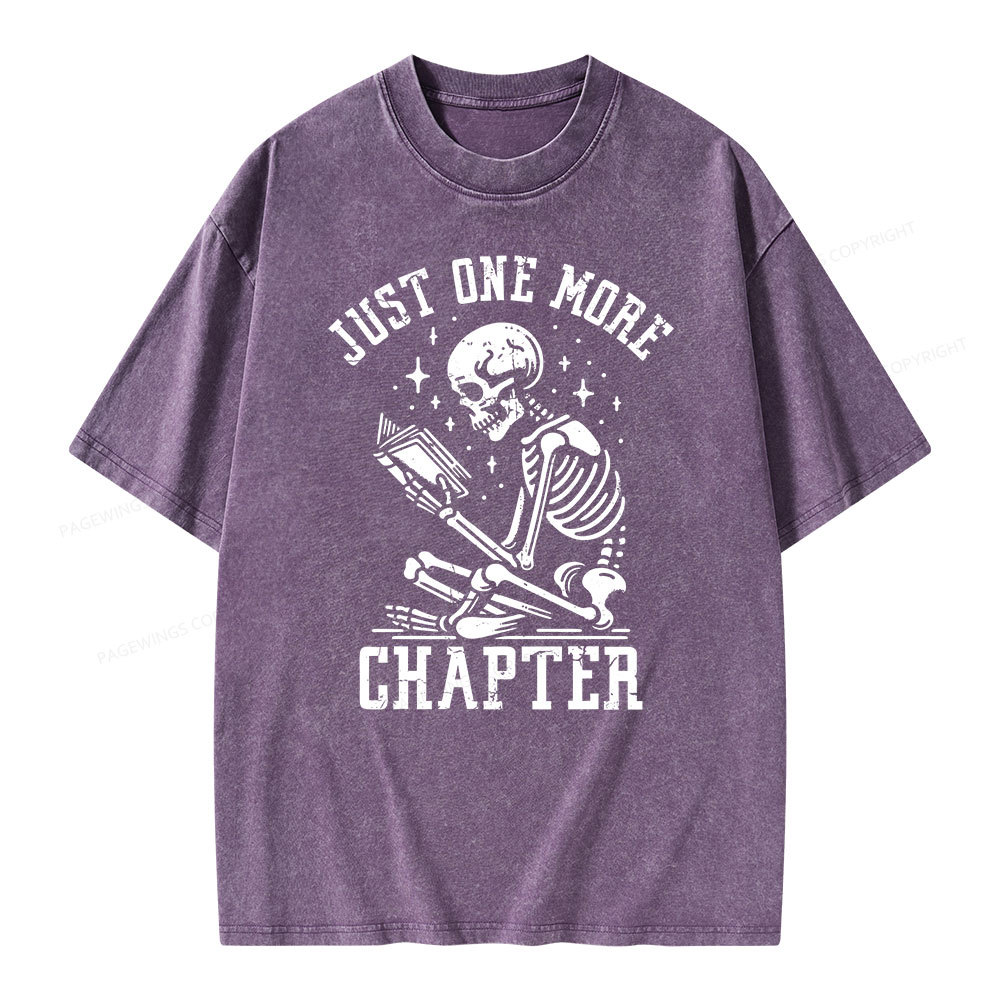 Pagewings Just One More Chapter Unisex Washed T-shirt