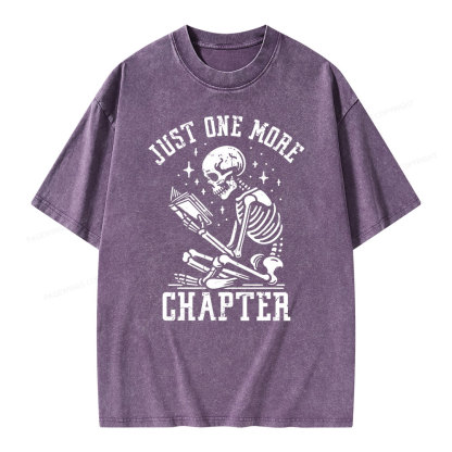 Pagewings Just One More Chapter Unisex Washed T-shirt