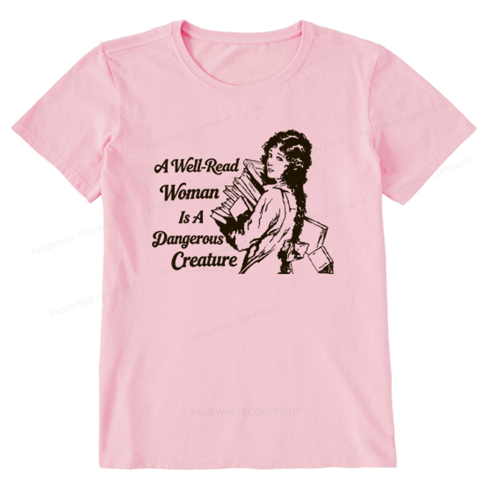 Pagewings A Well-Read Woman Is A Dangerous Creature Unisex Classic T-shirt