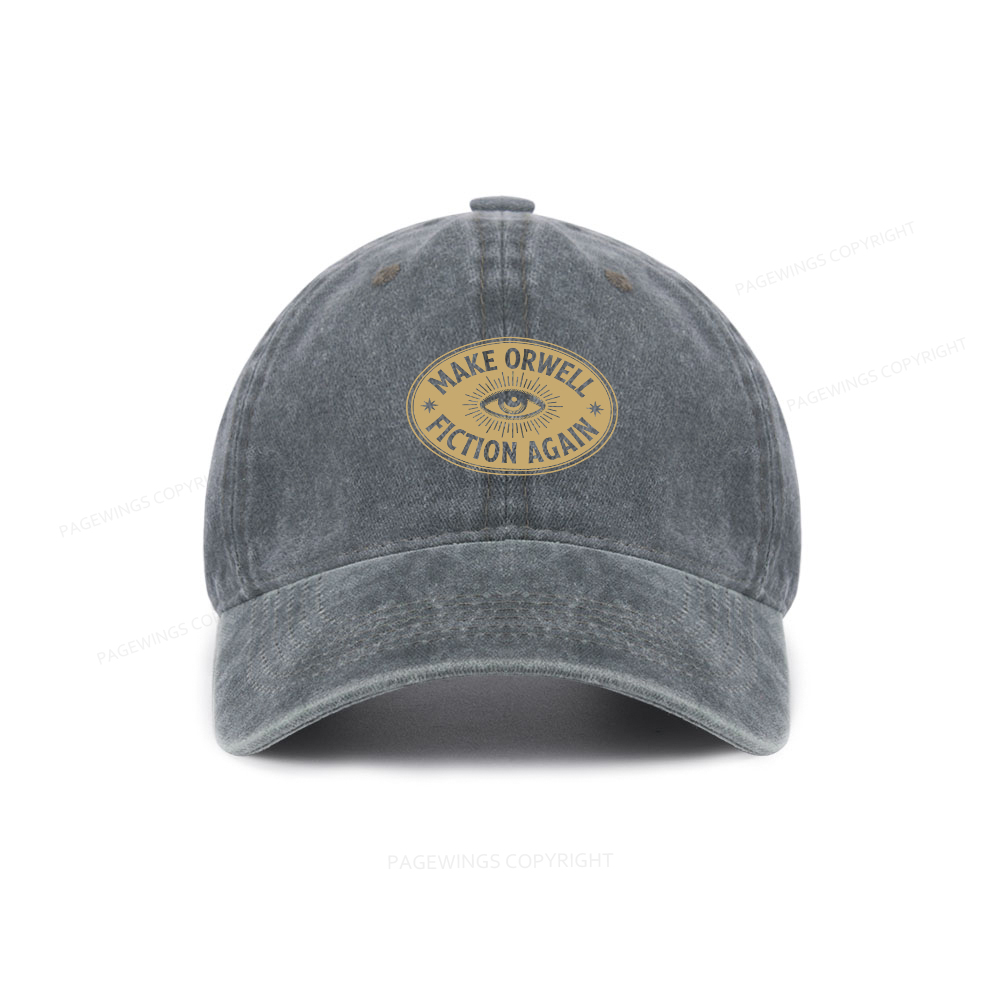 Pagewings Make Orwell Fiction Again Washed Cap