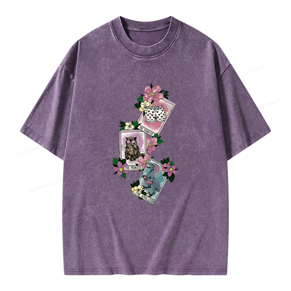 Pagewings Sci Fi Bookish Unisex Washed T-shirt