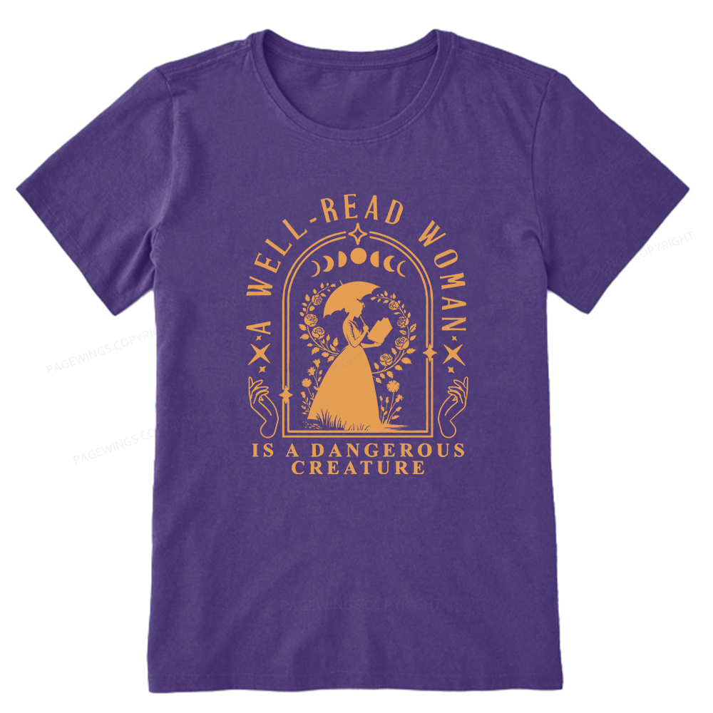 Pagewings A Well-Read Woman Is A Dangerous Creature Unisex Classic T-shirt