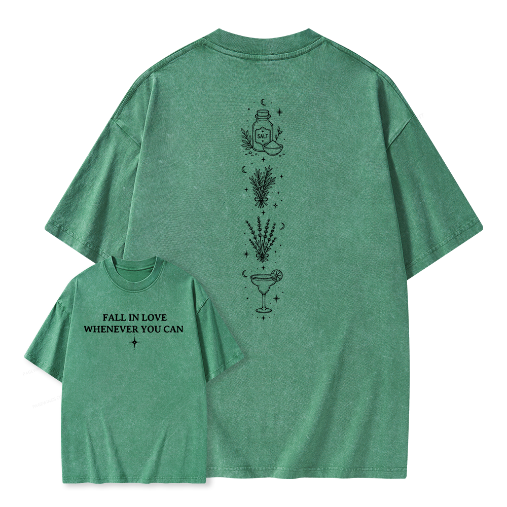 Pagewings Retro Halloween Unisex Washed T-shirt