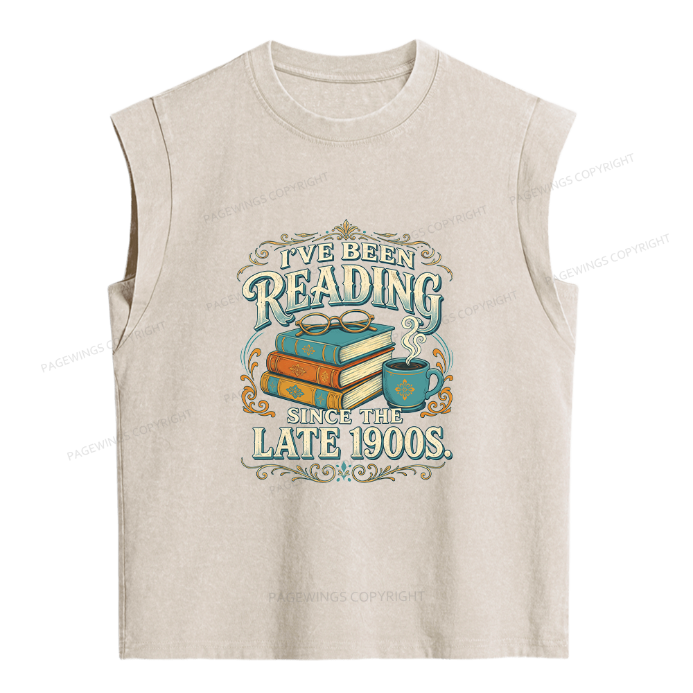 Pagewings I've Been Reading Women's Washed Tank Top