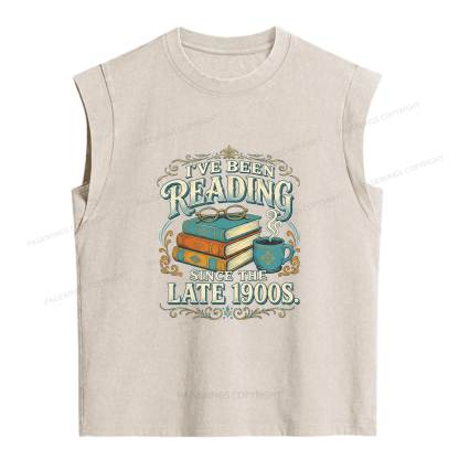 Pagewings I've Been Reading Women's Washed Tank Top