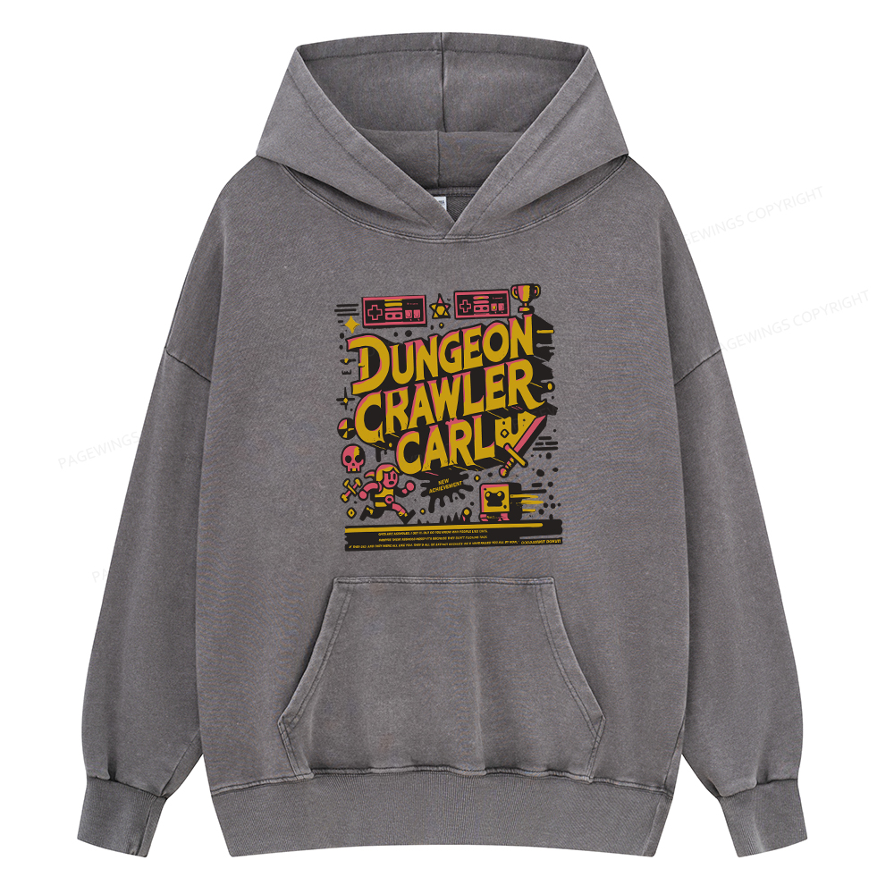Pagewing Book New Achievement Unisex Washed Hoodie