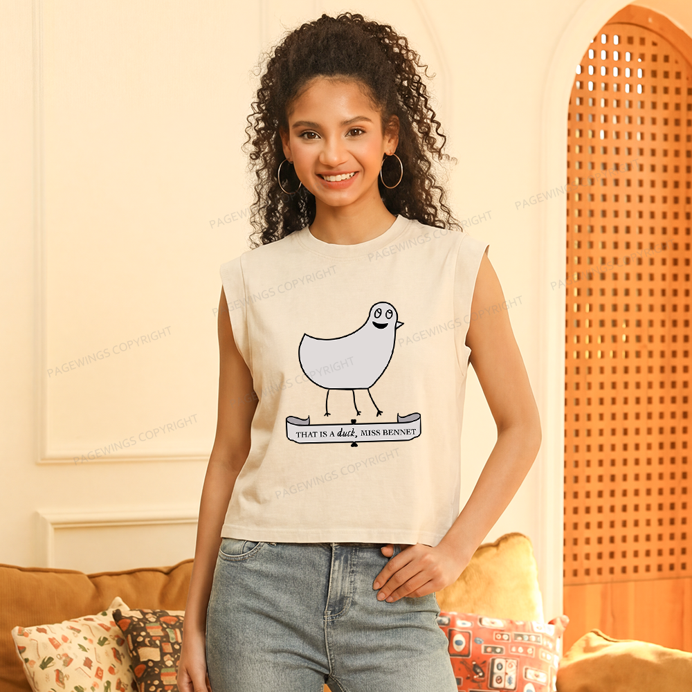 Pagewings That Is A Duck Women's Washed Tank Top