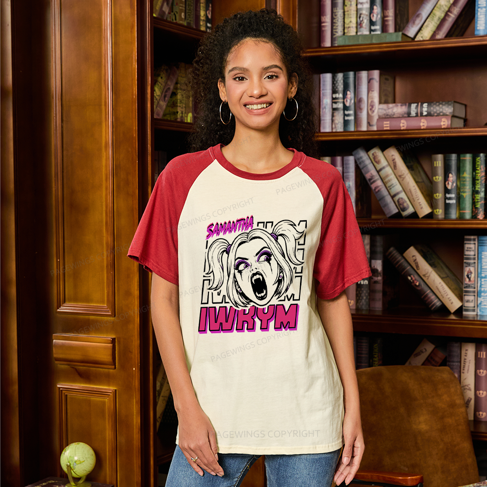 Pagewings Sci Fi Bookish Raglan T-shirt