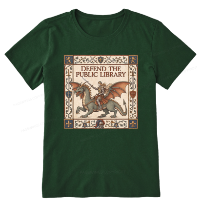 Pagewings Defend the Public Library Unisex Classic T-shirt