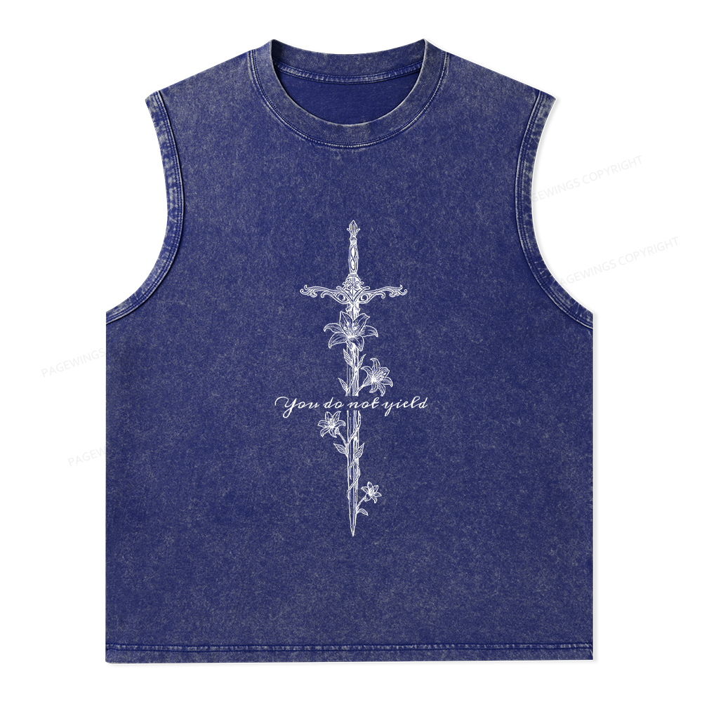 Pagewings You do Not Yield Unisex Washed Tank Top