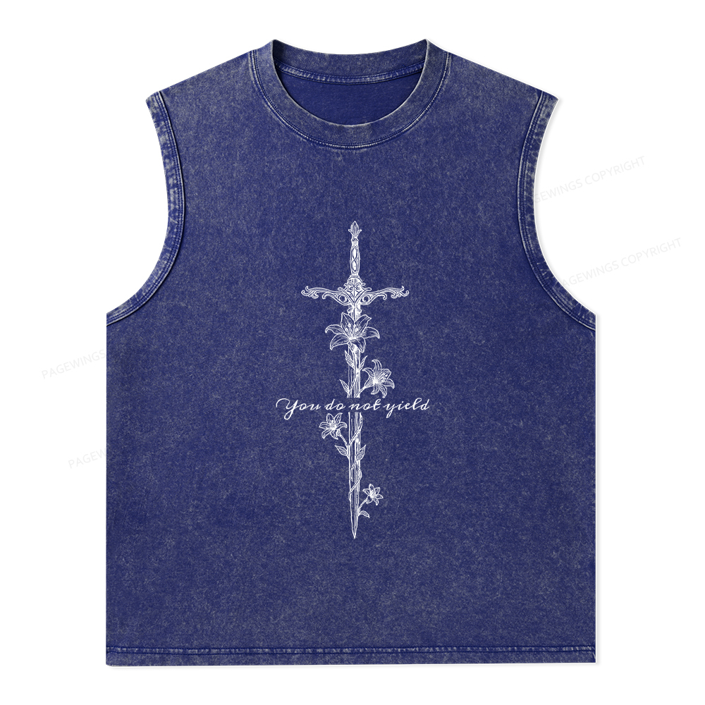 Pagewings You do Not Yield Unisex Washed Tank Top