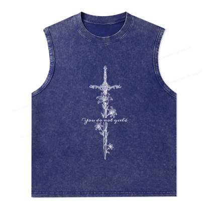 Pagewings You do Not Yield Unisex Washed Tank Top
