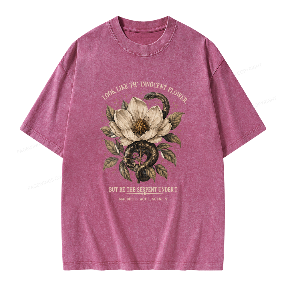 Pagewings Shakespeare Quote Unisex Washed T-shirt