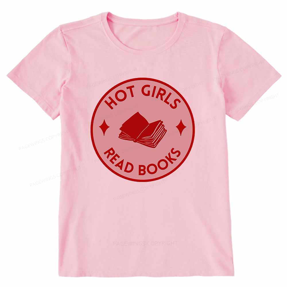 Pagewings Hot Girls Read Books Unisex Classic T-shirt