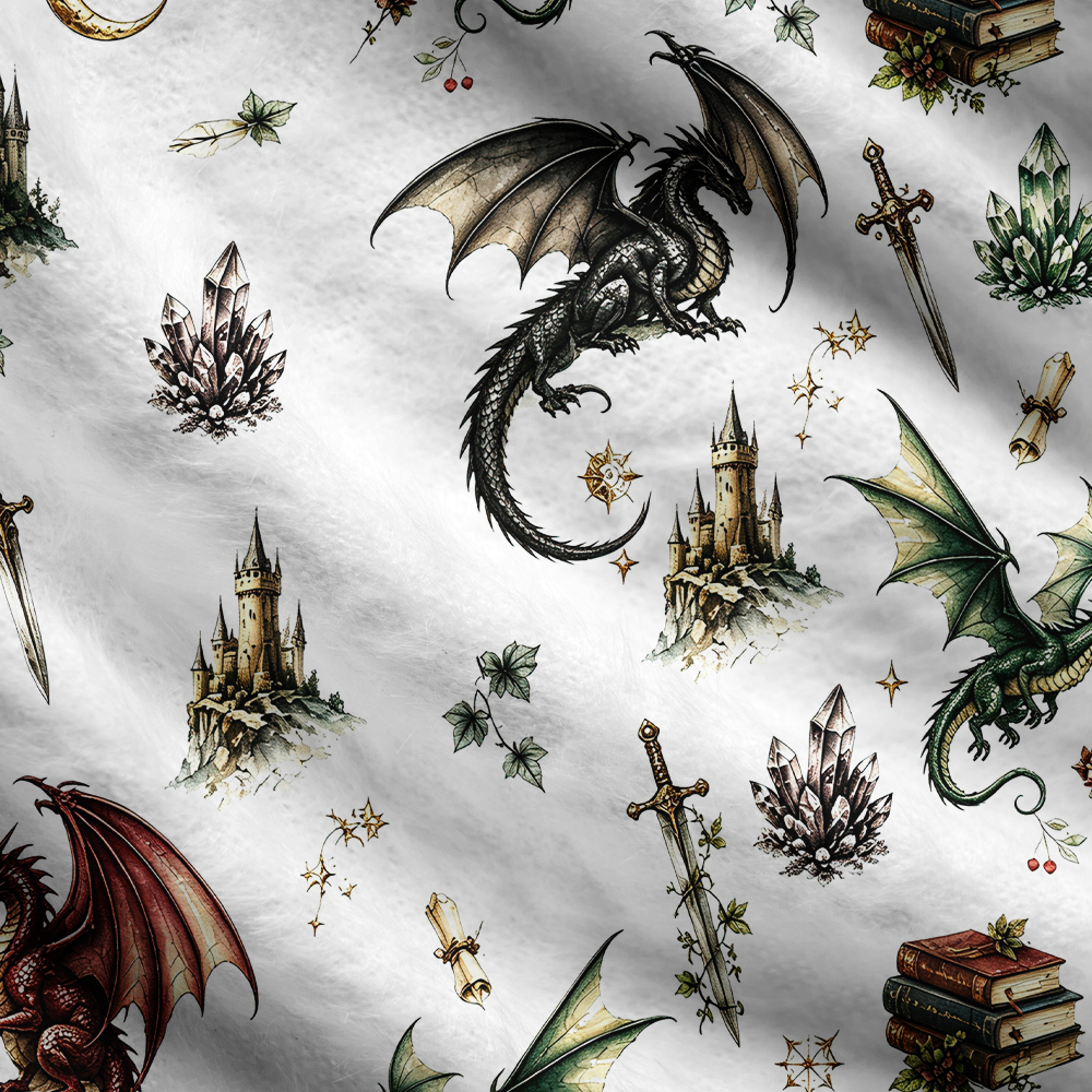 Pagewings Book Dragon Women's Cardigan Sweater
