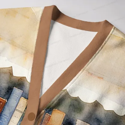 Pagewings Books Unisex Ugly Cardigan Sweaters