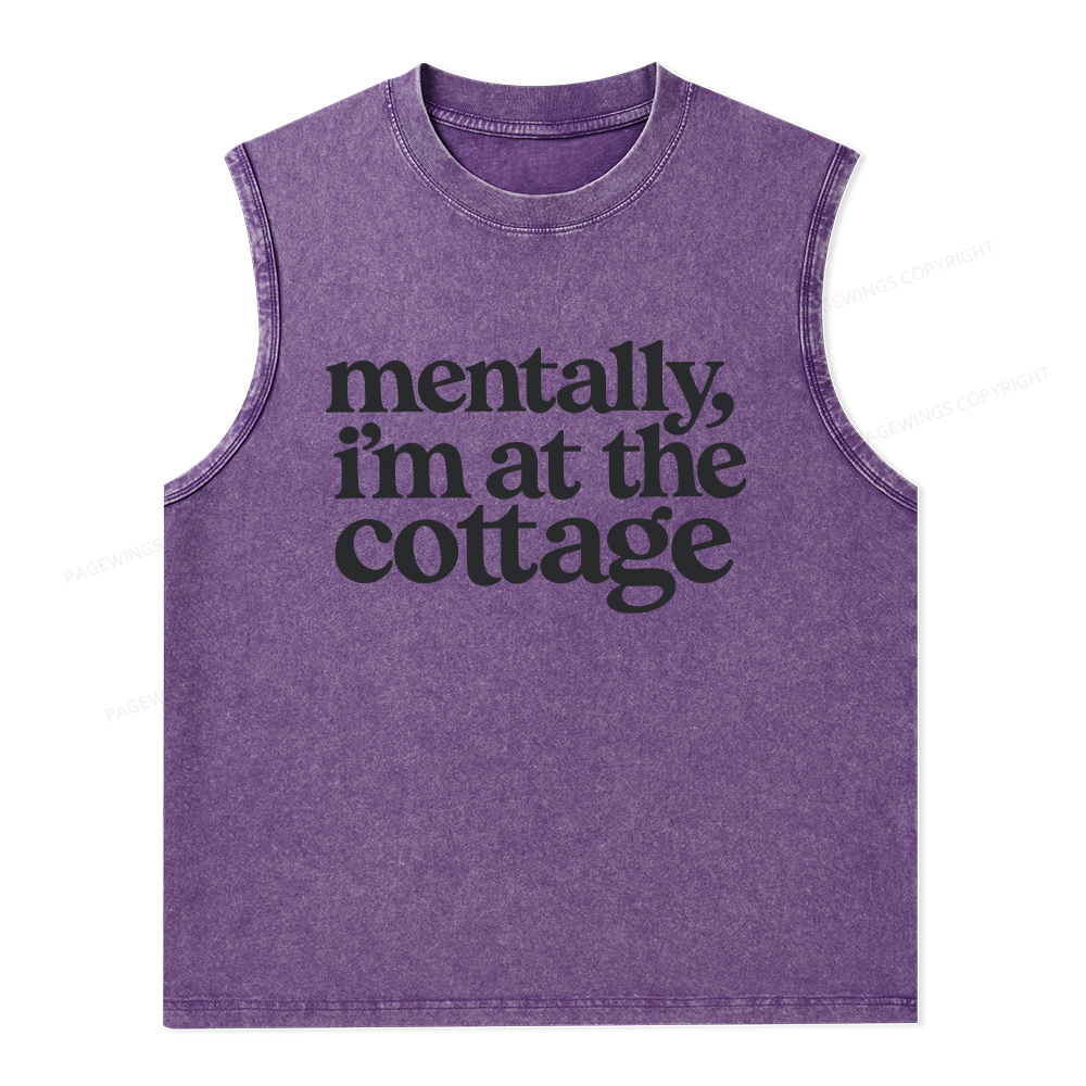 Pagewings At The Cottage Unisex Washed Tank Top