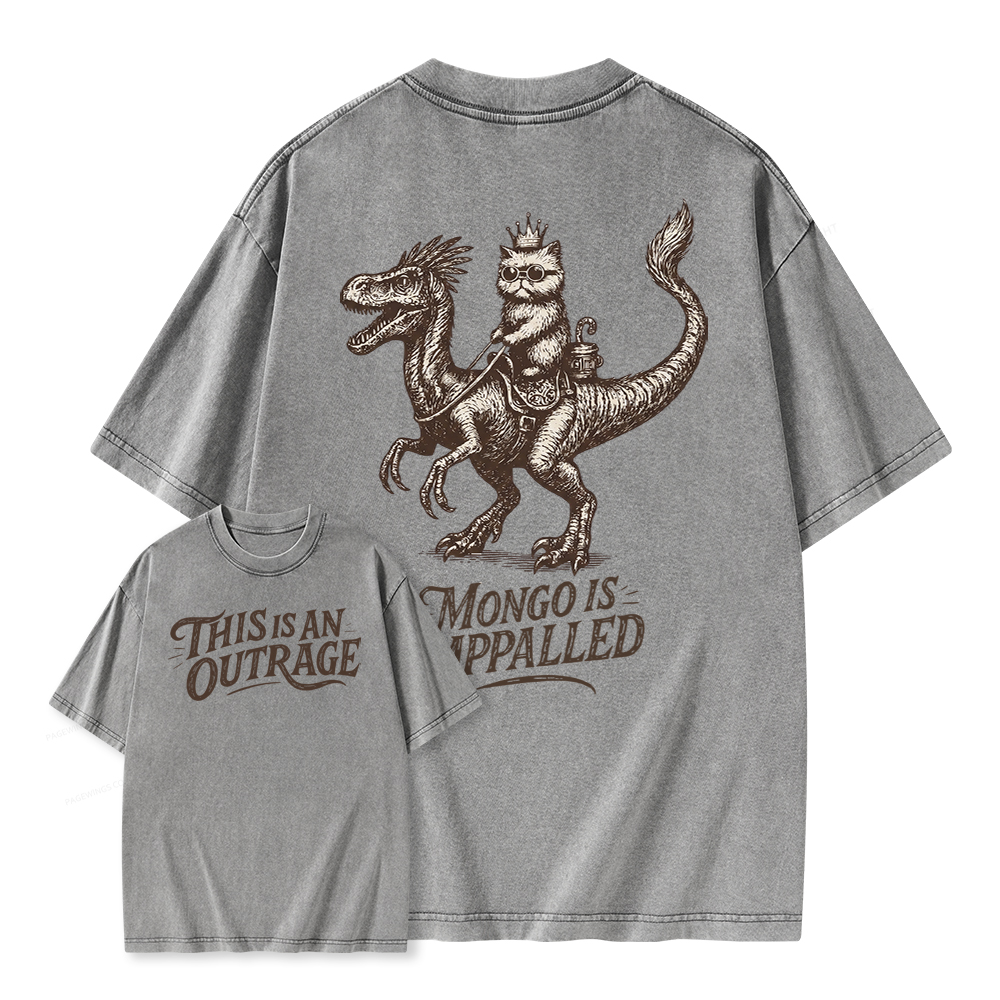 Pagewings This Is An Outrage Unisex Washed T-shirt