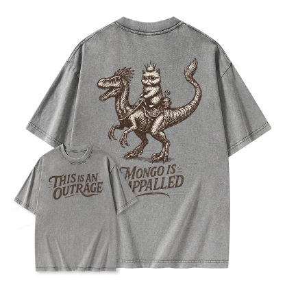 Pagewings This Is An Outrage Unisex Washed T-shirt