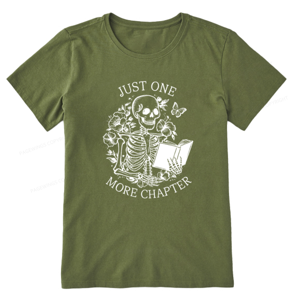 Pagewings One More Chapter Skeleton Unisex Tee Unisex Classic T-shirt