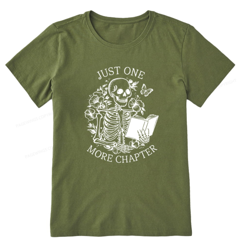 Pagewings One More Chapter Skeleton Unisex Tee Unisex Classic T-shirt