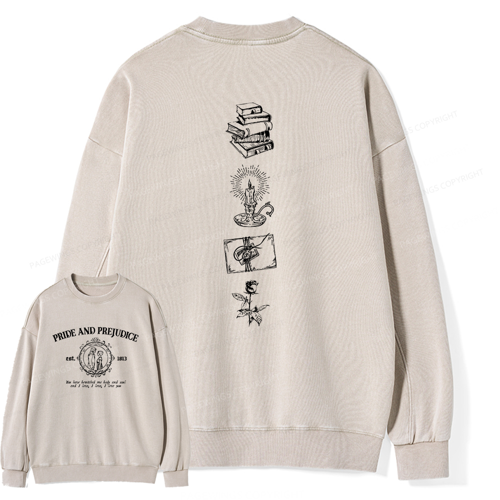 Pagewings You Have Bewitched Me Body And Soul Unisex Washed Sweatshirt