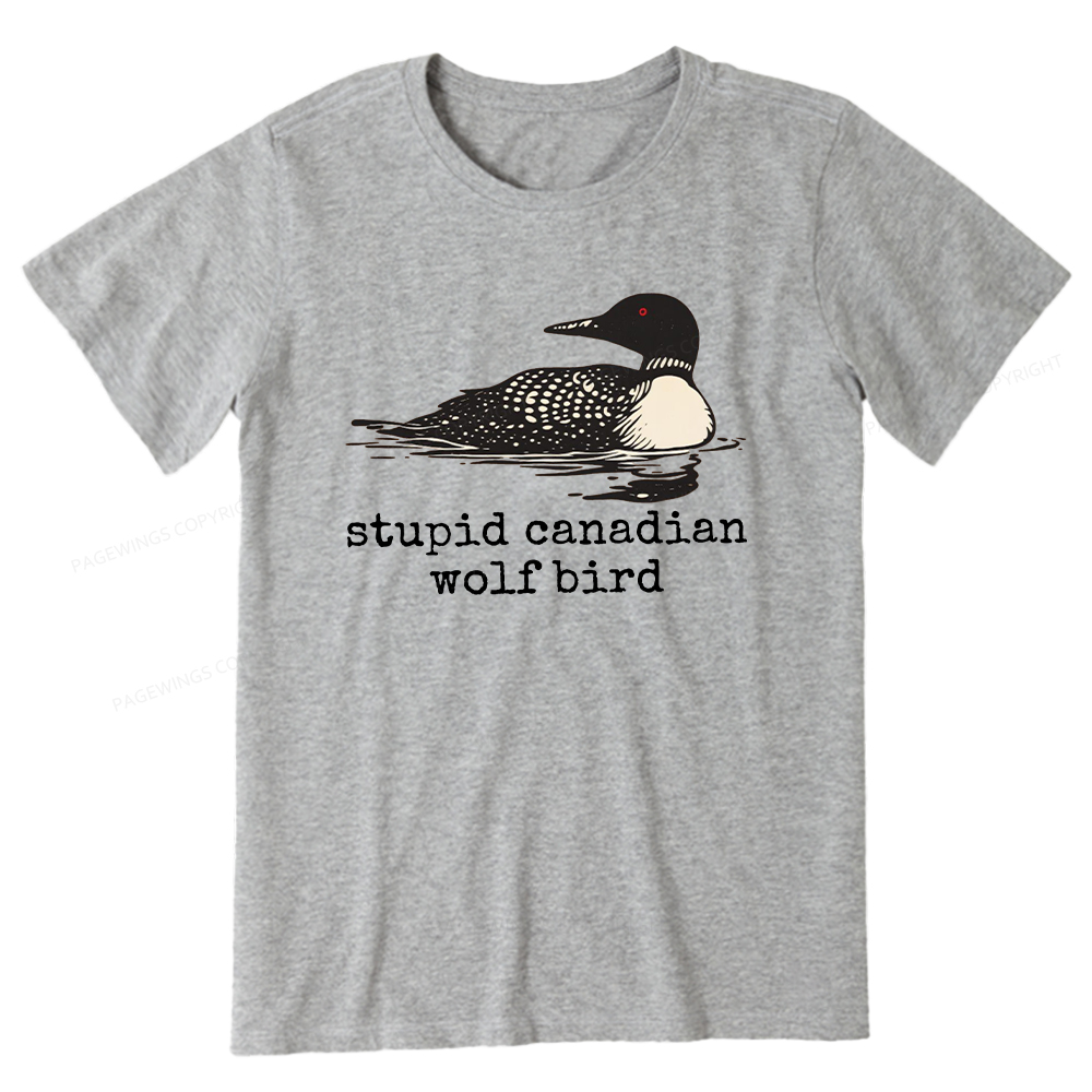 Pagewings Stupid Canadian Wolf Bird Unisex Classic T-shirt