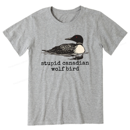 Pagewings Stupid Canadian Wolf Bird Unisex Classic T-shirt