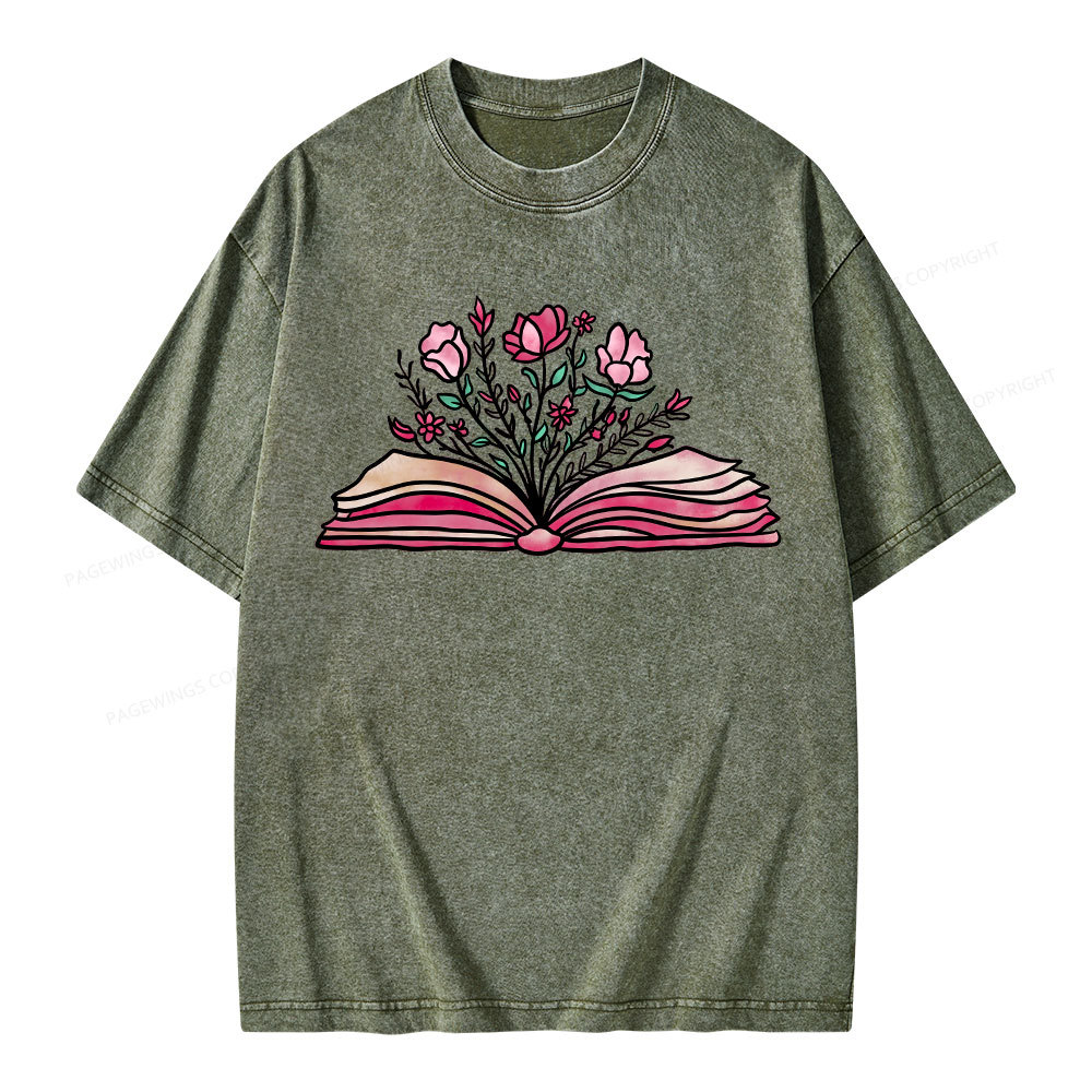 Pagewings Booktrovert Definition Funny Book Lover Png Unisex Washed T-
