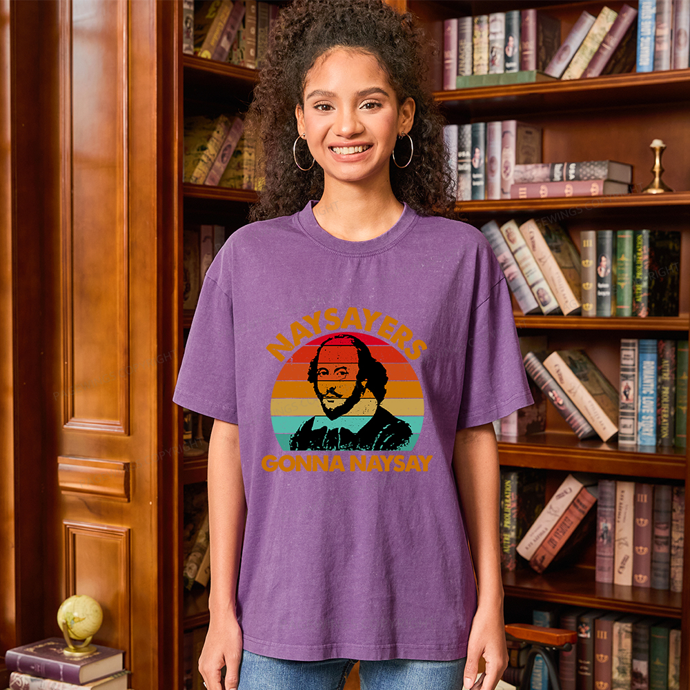 Pagewings Naysayers Gonna Naysay Unisex Washed T-shirt