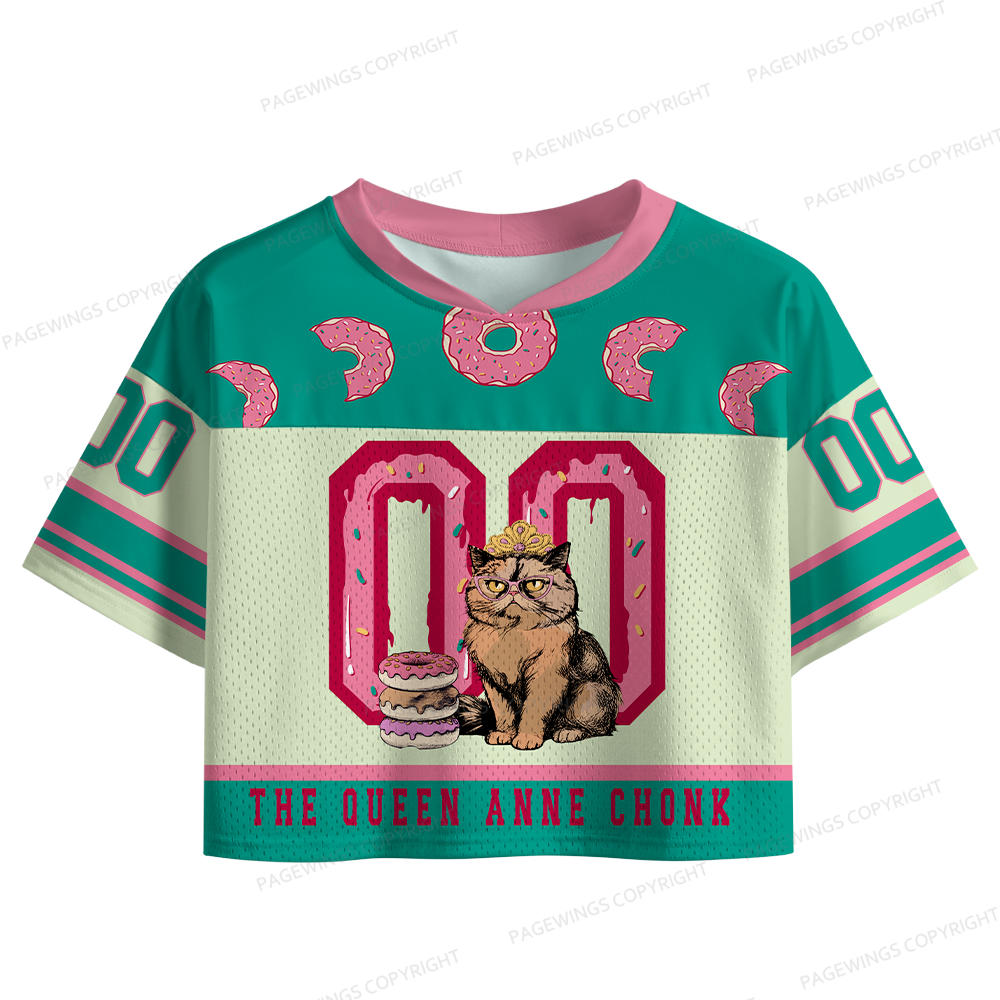 Pagewings The Queen Women's Crop Mesh Jersey