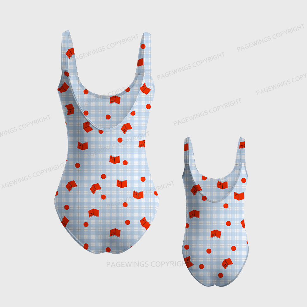 Pagewings Books Lover One-Piece Swimsuit 