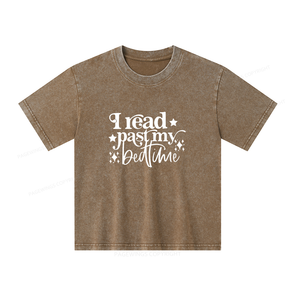 Pagewings I Read Past My Bedtime Unisex Tee Unisex Kids Washed T-shirt