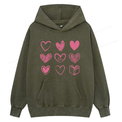 Pagewings To Love And Learn How To Be Loved Unisex Washed Hoodie