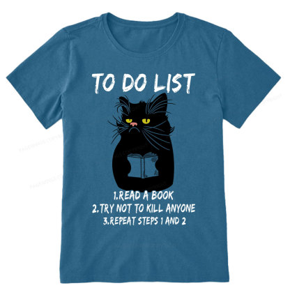 Pagewings Black Cat To Do List  Unisex Classic T-shirt