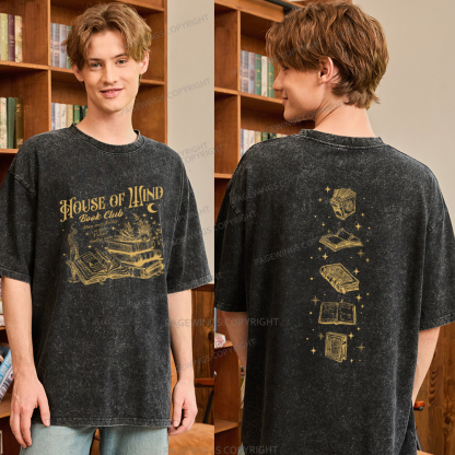 Pagewings Fantasy Books Lover Unisex Washed T-shirt