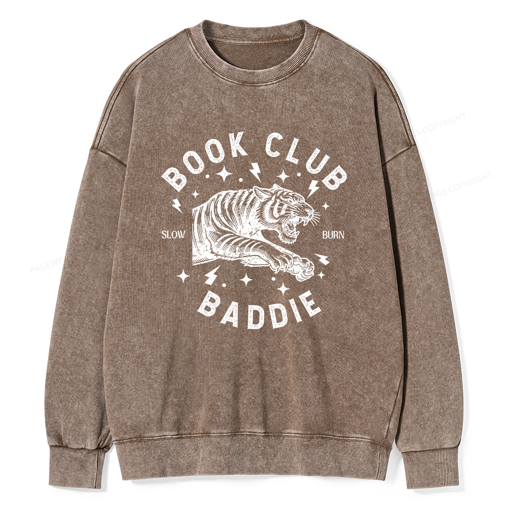Pagewings Book Club Unisex Washed Sweatshirt