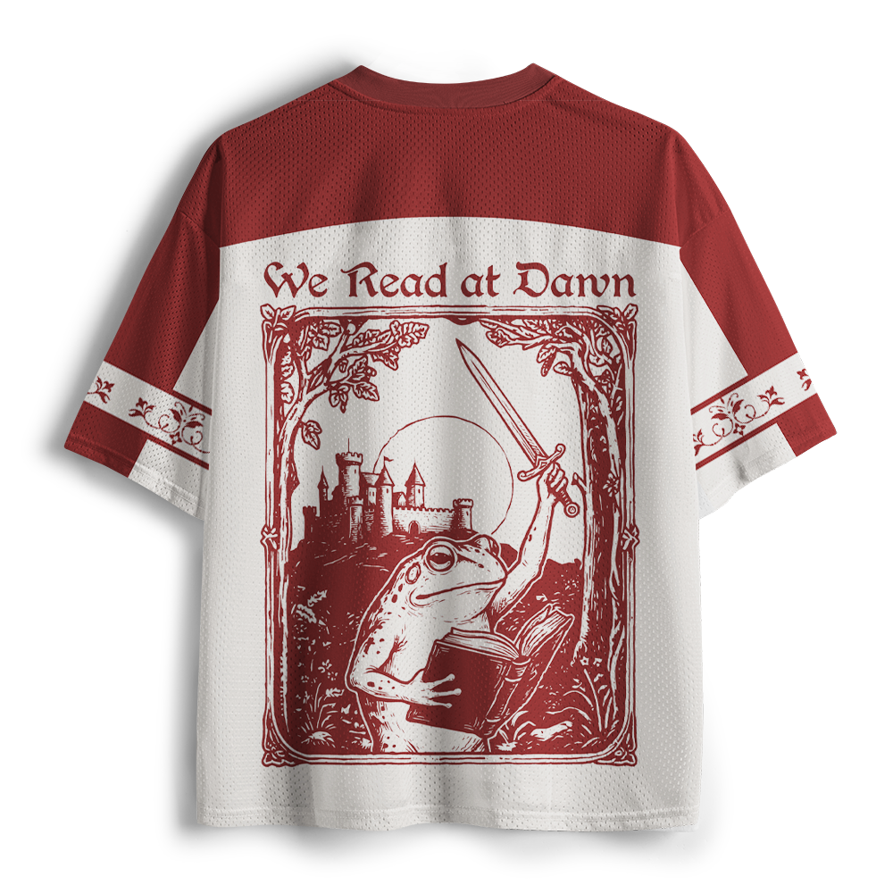 Pagewings We Read at Dawn Unisex Mesh Jersey