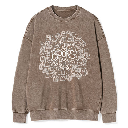 Pagewings Book Lover Unisex Washed Sweatshirt