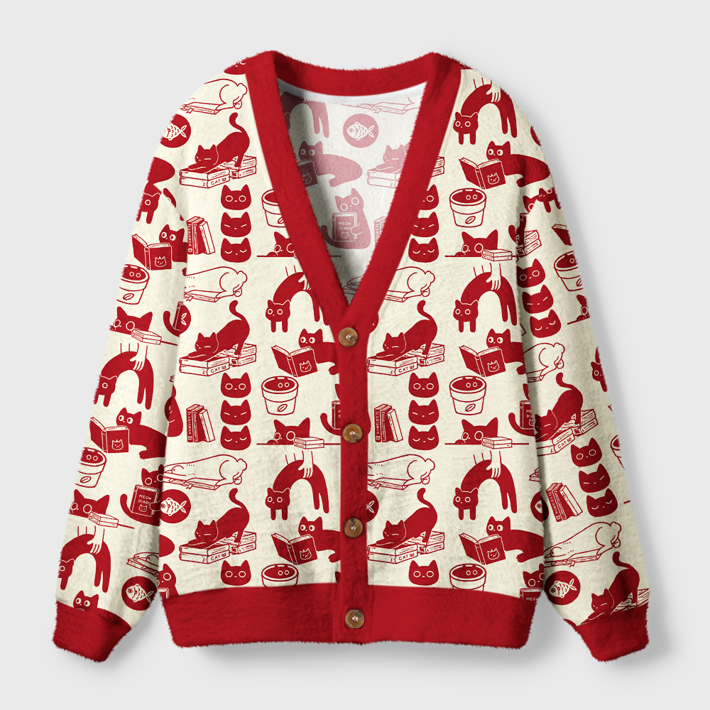 Pagewings Book Lover Light Knit Unisex Cardigan Sweaters
